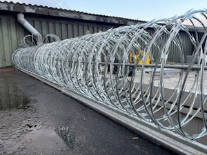 Razor Wire Building Roof Westhoughton